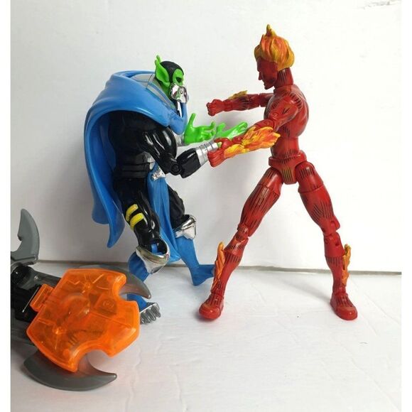 Marvel Silver Surfer & Human Torch Action Figure Toy Bundle - Picture 4 of 7